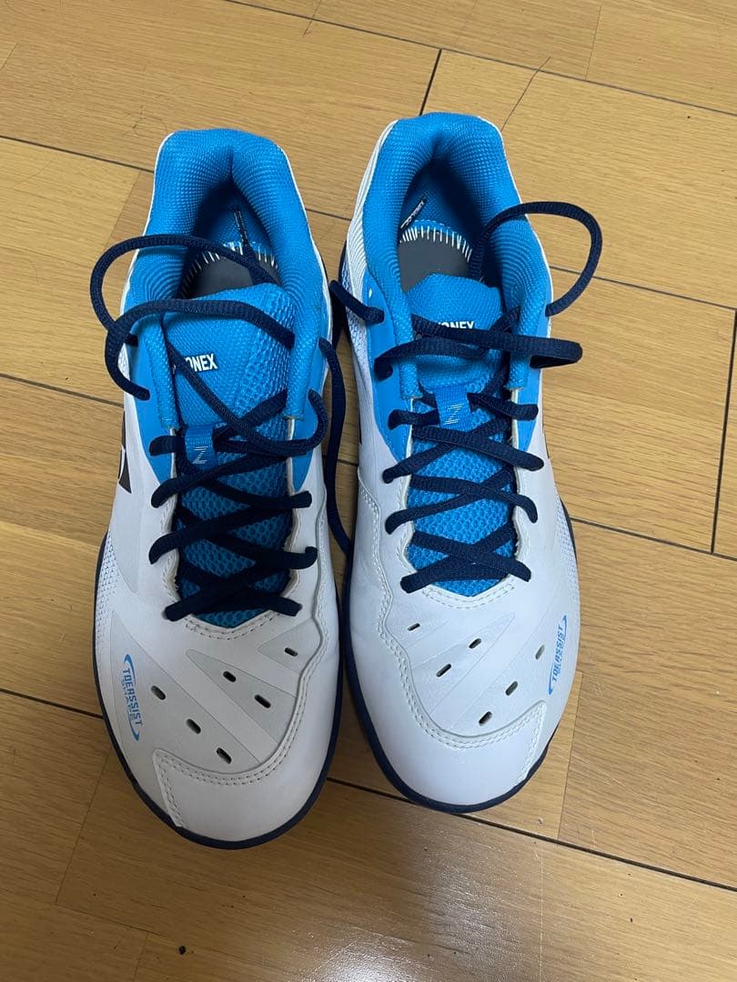 YONEX バドミントンシューズ SHB-65 ホワイト/ブルー　27.5cm