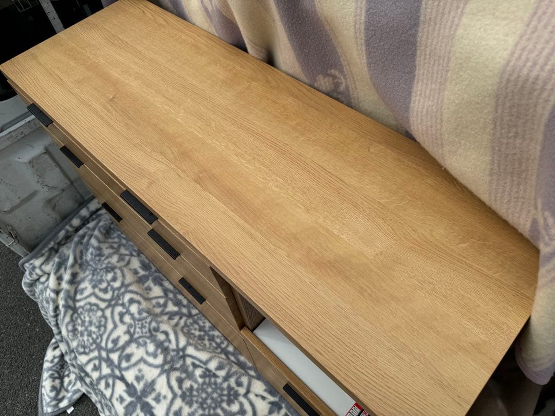 奈良発 NITORI キッチンカウンター エトナ120CT LBR