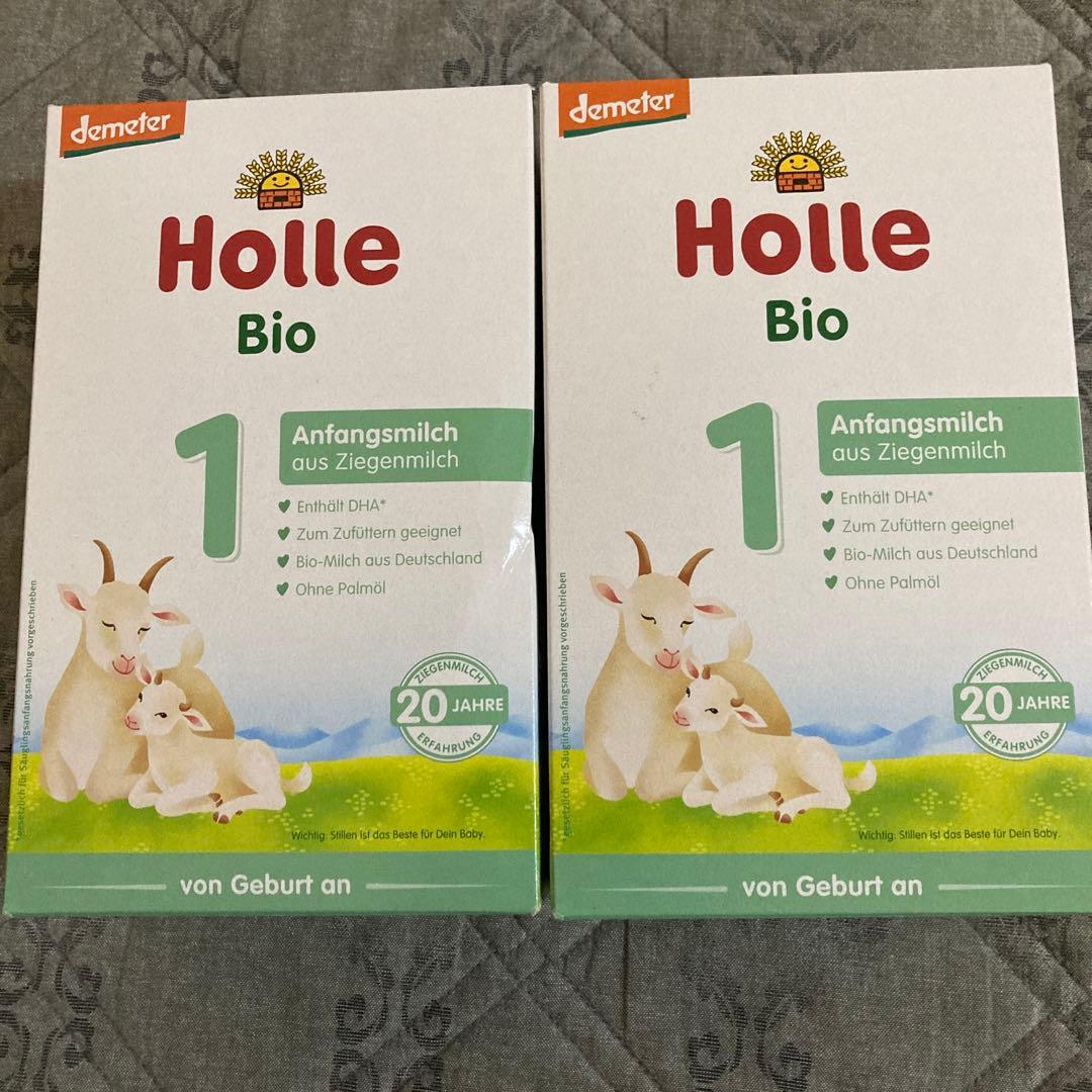 Holleホレ やぎヤギ 粉ミルク ステップ1(新生児0ヶ月〜) 400g×2箱