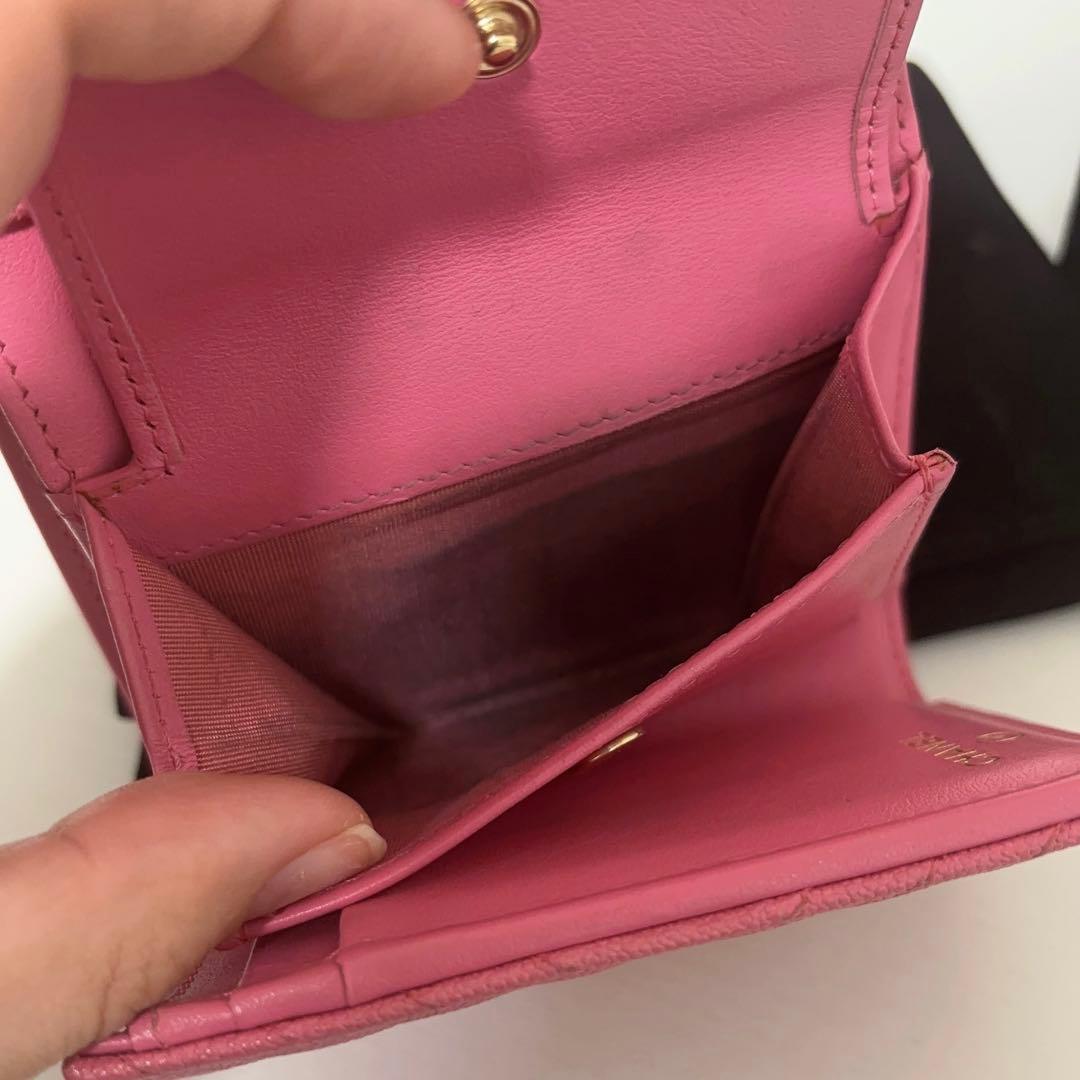 る*゜様 CHANEL 財布 ボーイフレンド ピンク ミニウォレット シャネル