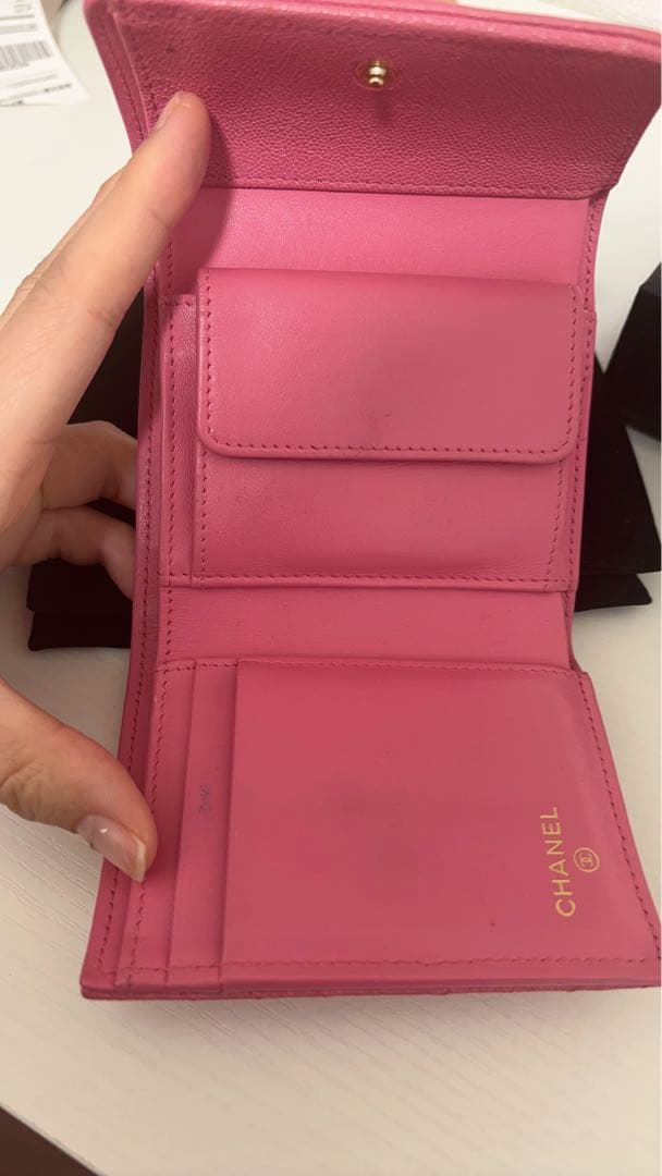 る*゜様 CHANEL 財布 ボーイフレンド ピンク ミニウォレット シャネル