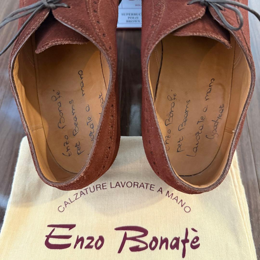 [着用１回] Enzo Bonafe 別注 BRONZINO クォーターブローグ