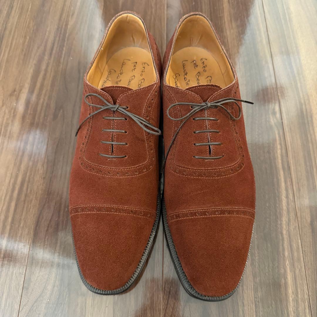 [着用１回] Enzo Bonafe 別注 BRONZINO クォーターブローグ