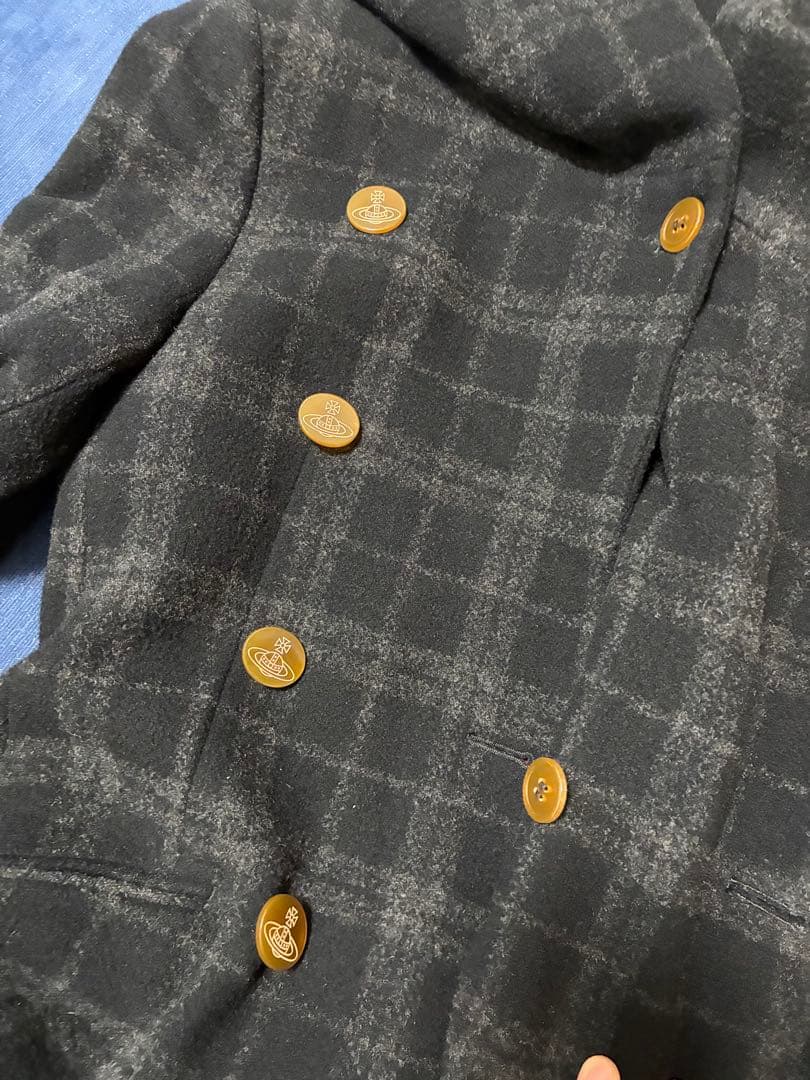 Vivienne Westwood ミントカラーコート　チェック