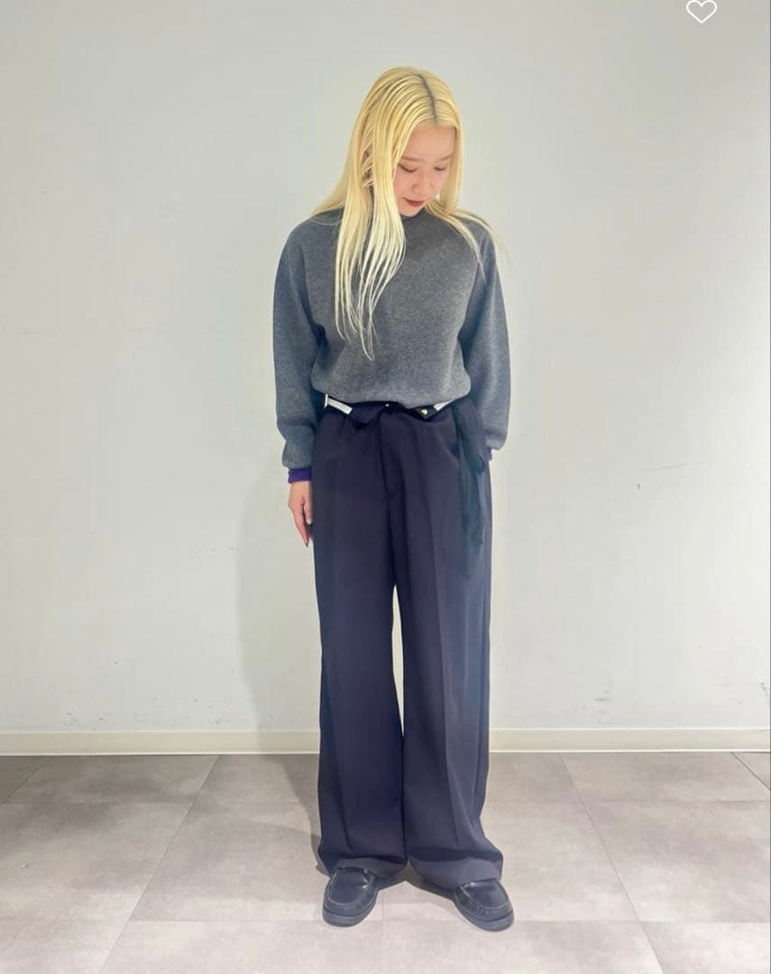 ＜6(ROKU)＞リボン マーベルト パンツ