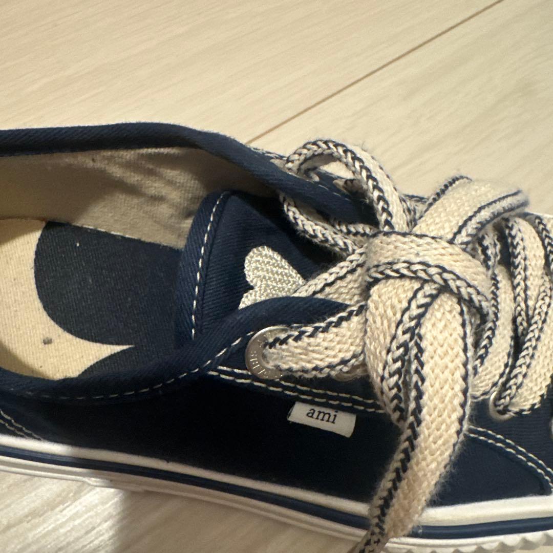 ami parisネイビー 厚底スニーカー