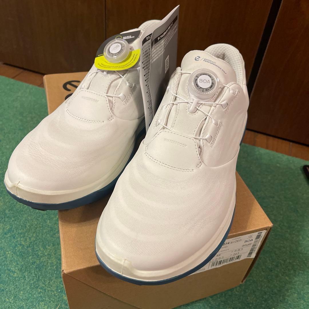 ECCO ゴルフシューズ ホワイト 42