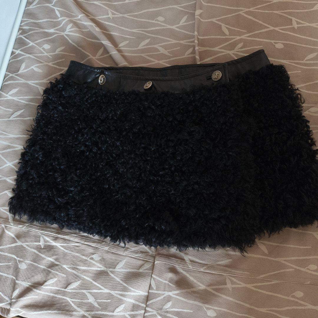 エンバ チベットラム ファーベスト ジレ 3way ブラック