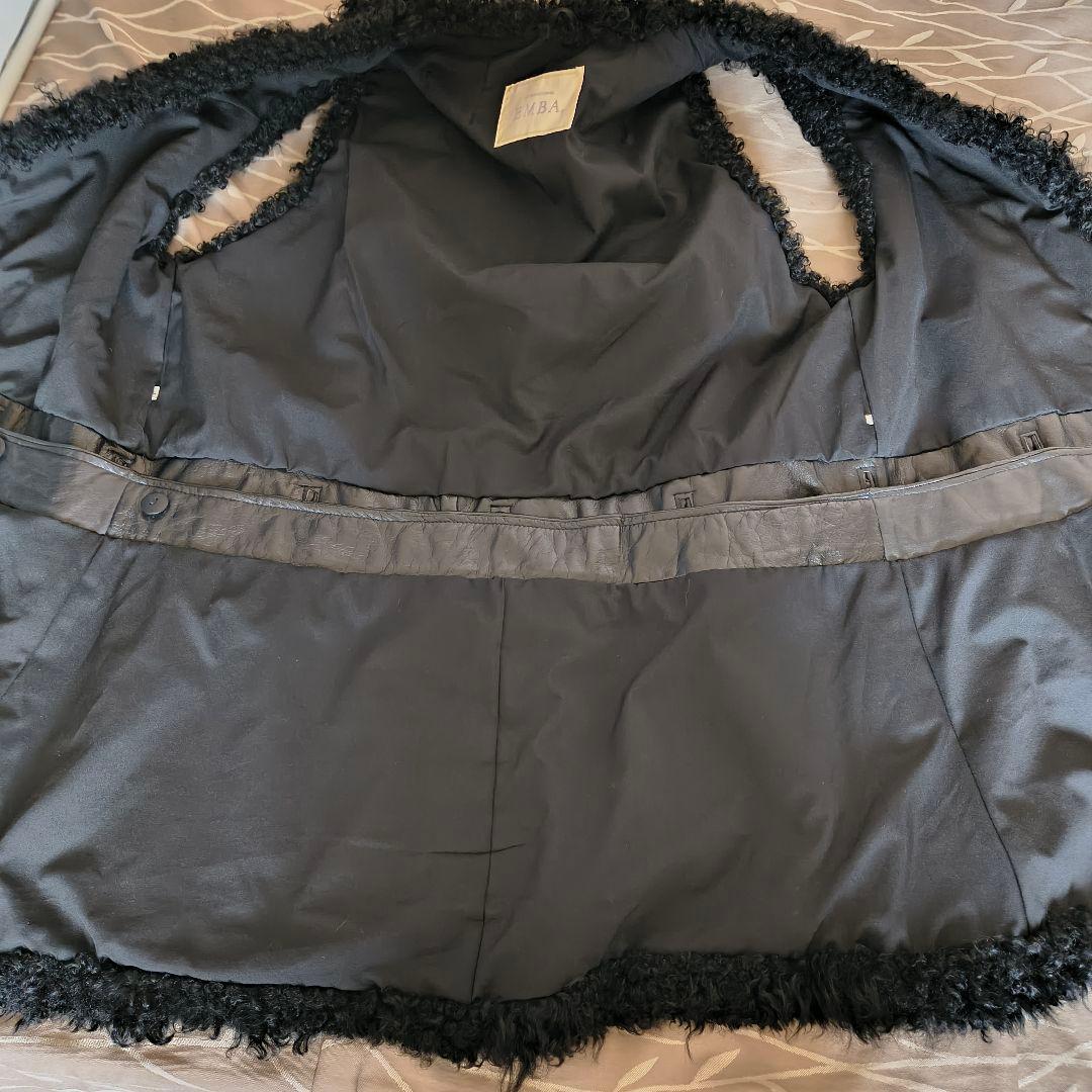 エンバ チベットラム ファーベスト ジレ 3way ブラック