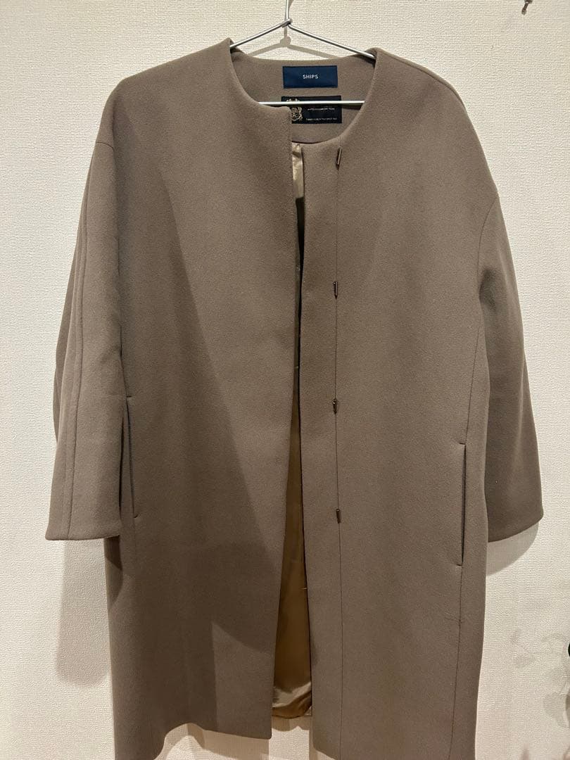 新品　SHIPS MANTECO マンテコ　ノーカラーコート