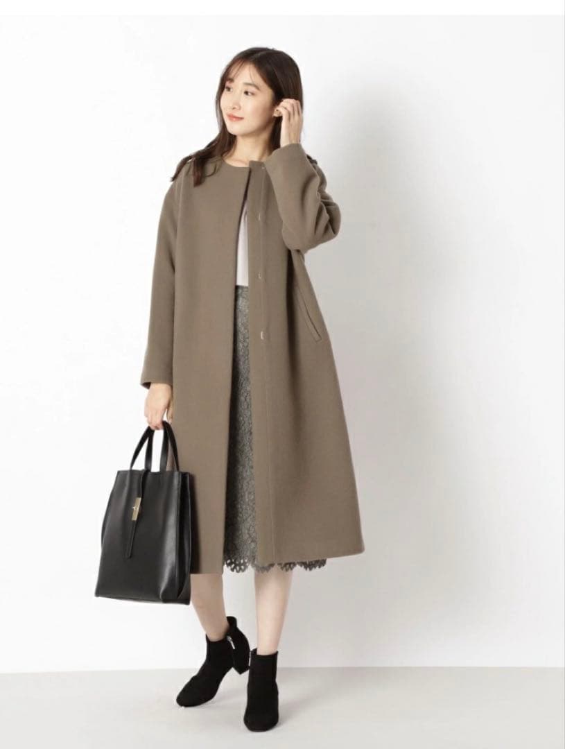 新品　SHIPS MANTECO マンテコ　ノーカラーコート