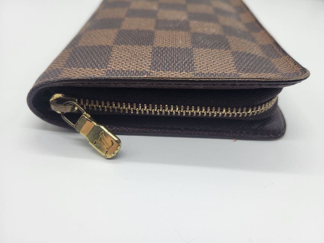 【まる】ルイ・ヴィトン ポルト モネ ジップ 長財布 ダミエ N61728