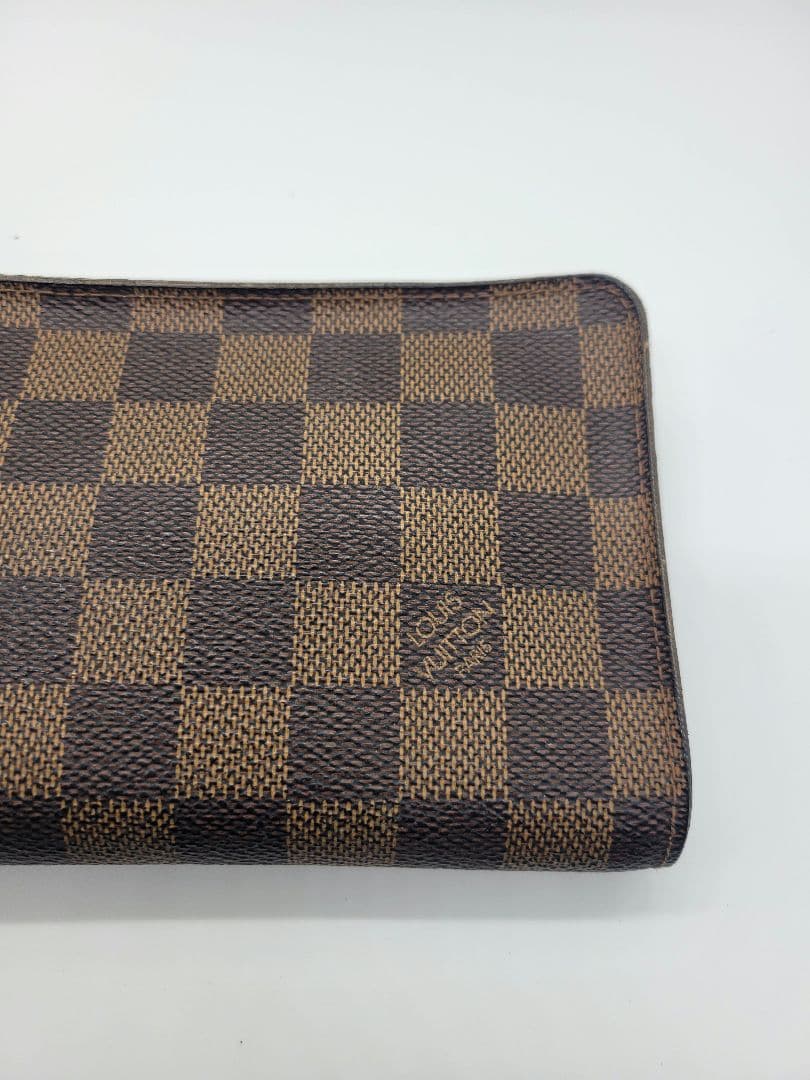 【まる】ルイ・ヴィトン ポルト モネ ジップ 長財布 ダミエ N61728