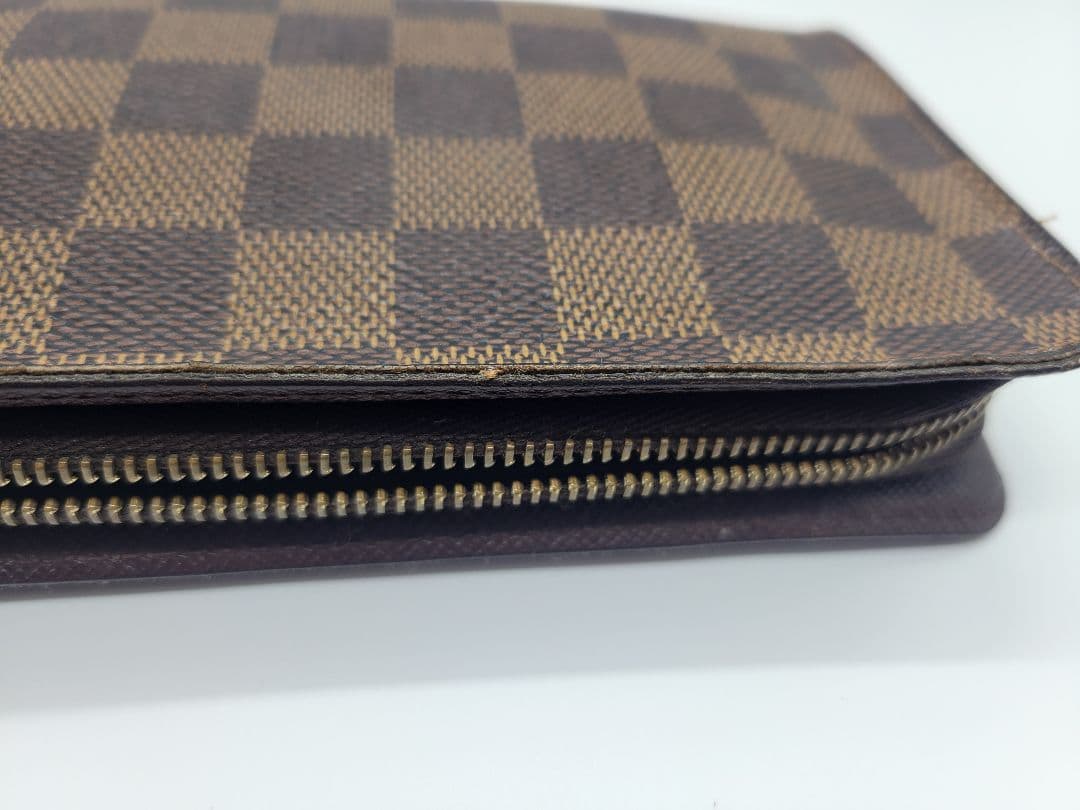 【まる】ルイ・ヴィトン ポルト モネ ジップ 長財布 ダミエ N61728
