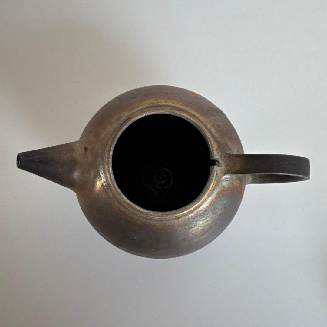 服部竜也　銀彩　ポット　陶器