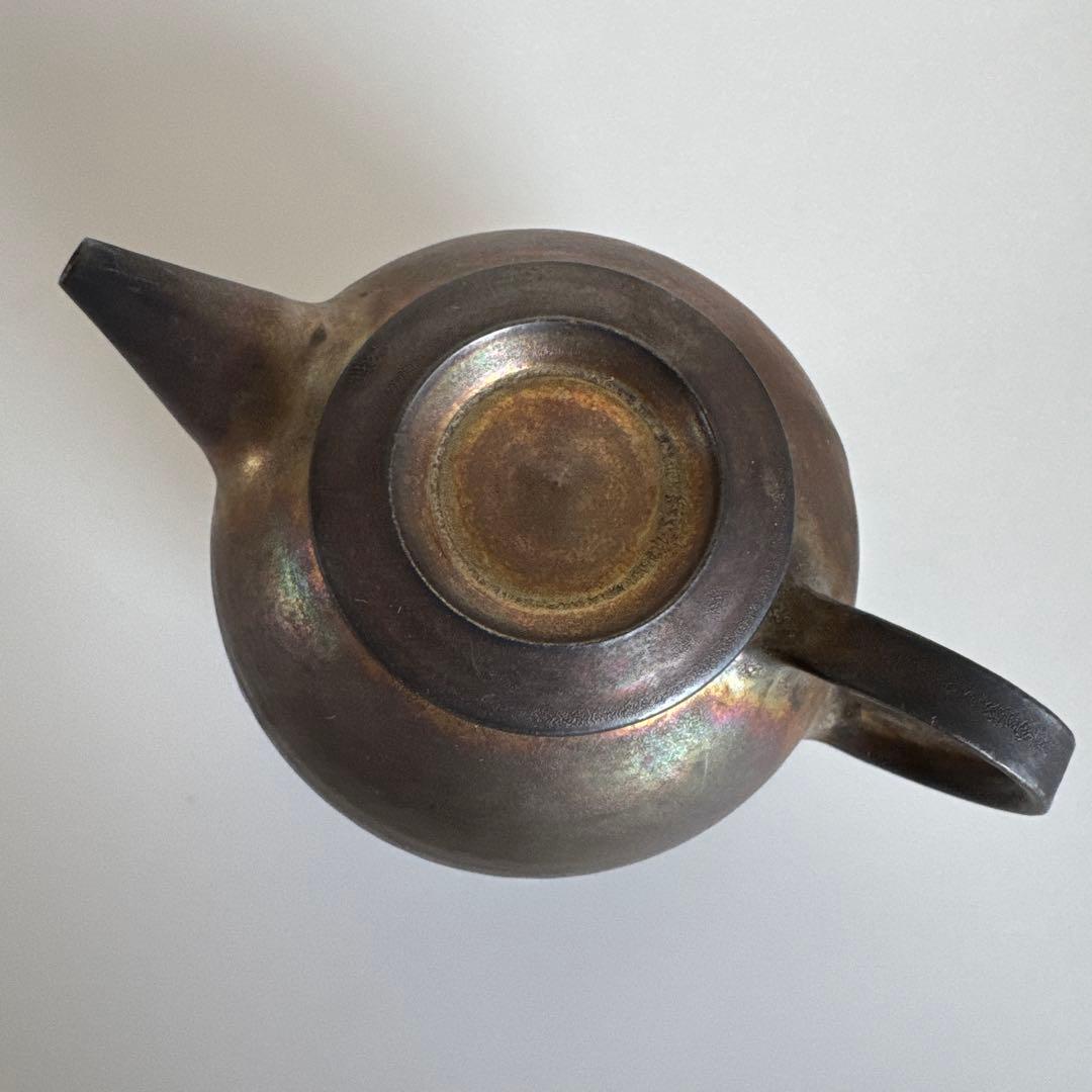 服部竜也　銀彩　ポット　陶器