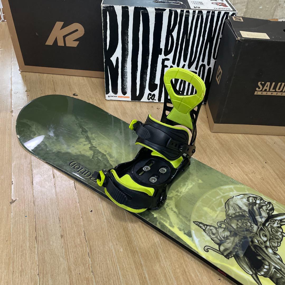 BURTON×FEZ　バートン　プロモデルバインディング付スノーボードセット