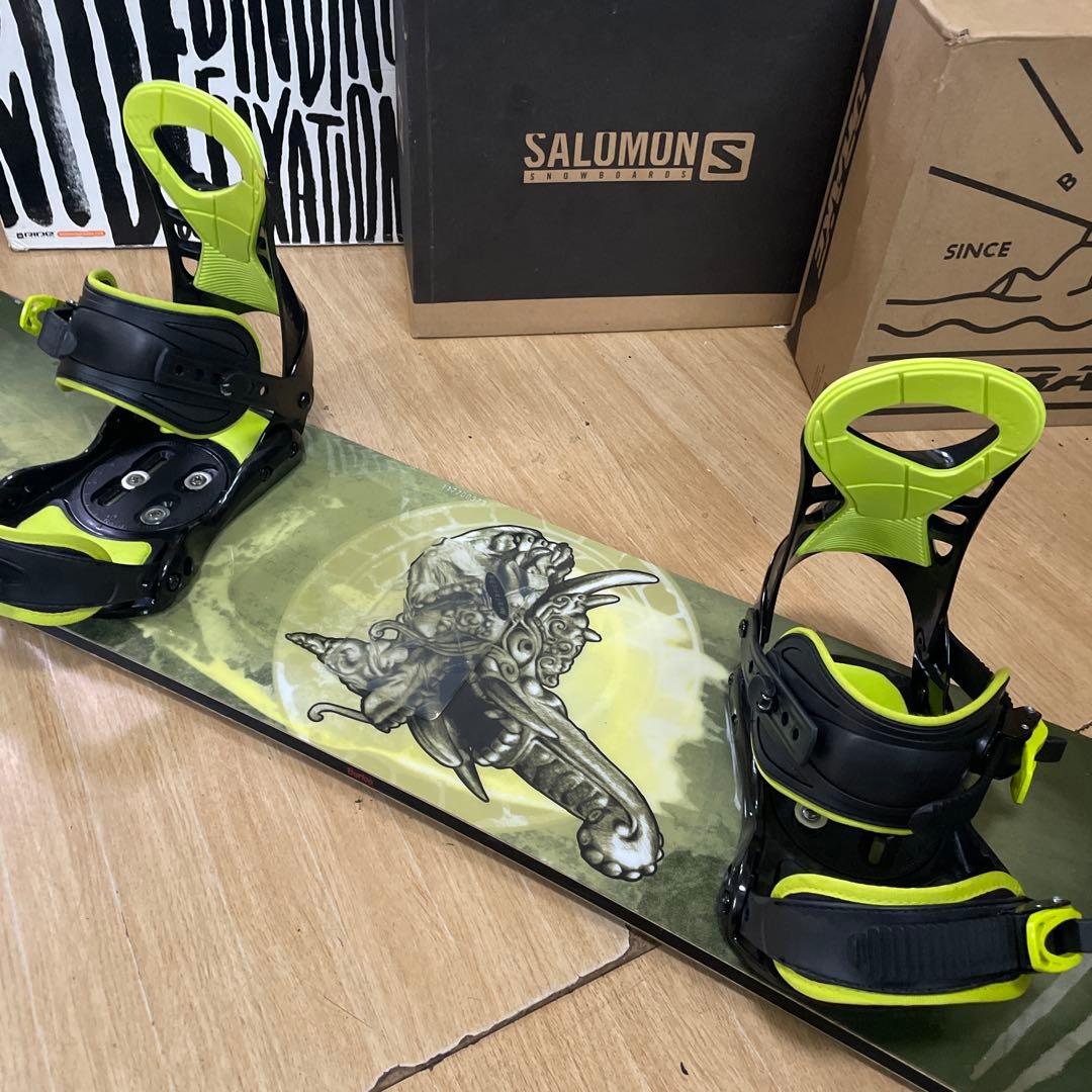 BURTON×FEZ　バートン　プロモデルバインディング付スノーボードセット