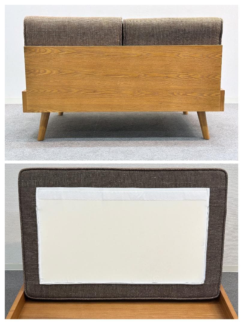 人気アイテム■ウニコ■アルベロ　2Pソファ＋オットマン　北欧ヴィンテージスタイル