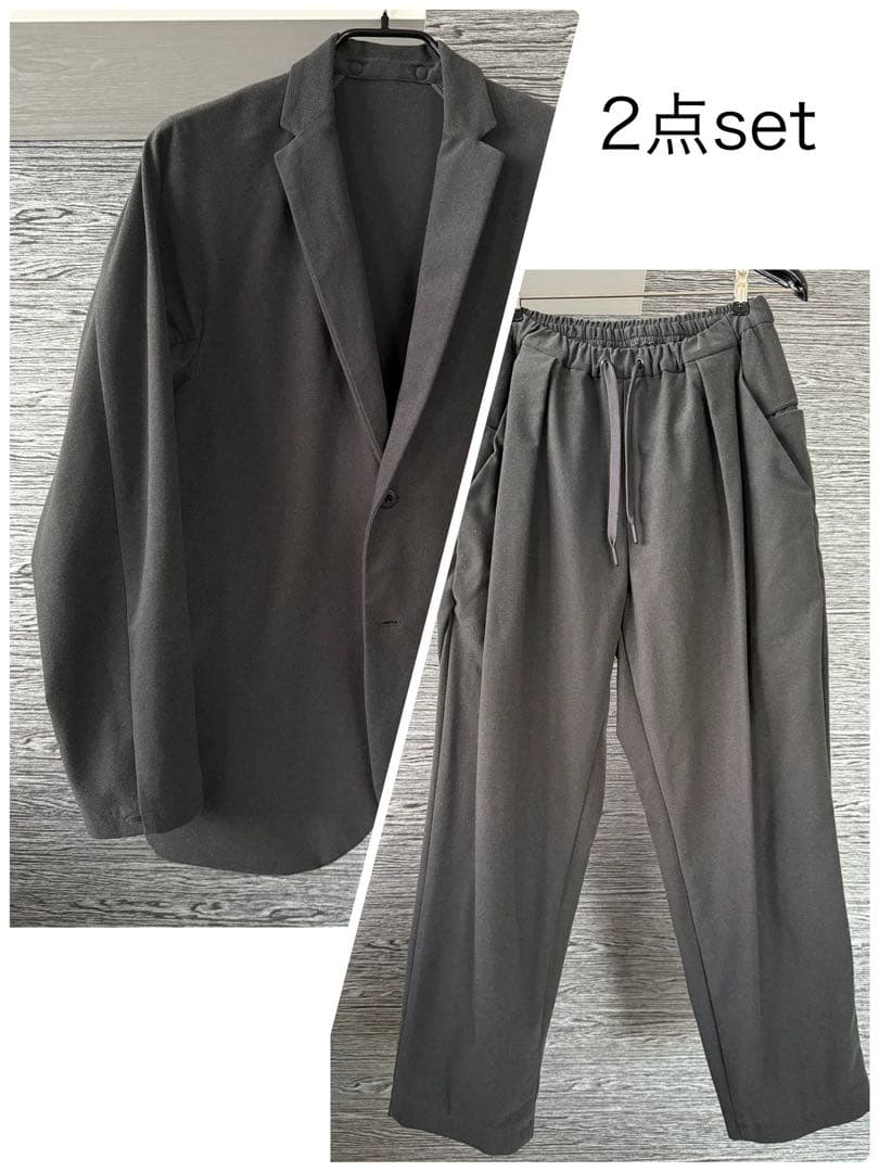 【2点set ※上下サイズが異なります】TEATORA 日本製 セットアップ