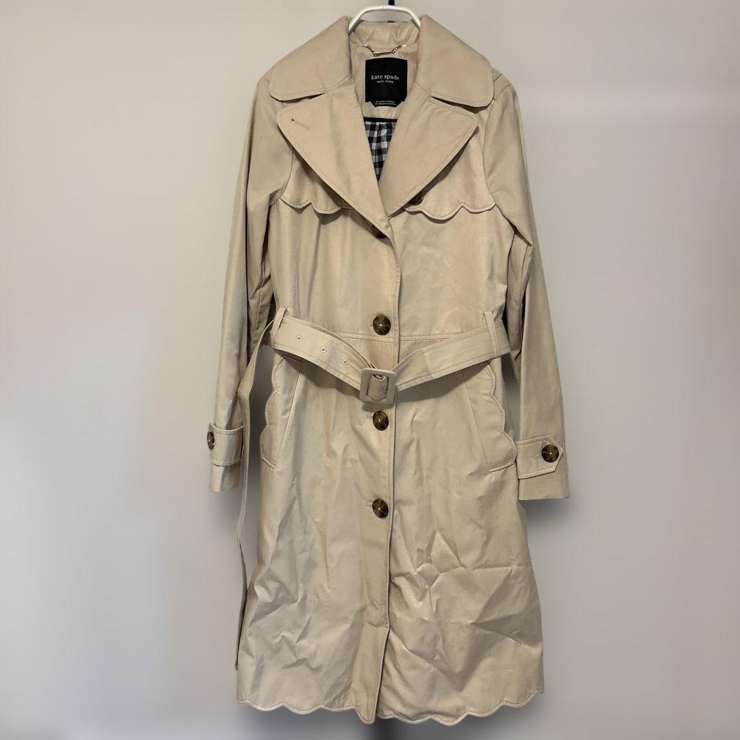 ケイトスペード スカラップトレンチコート