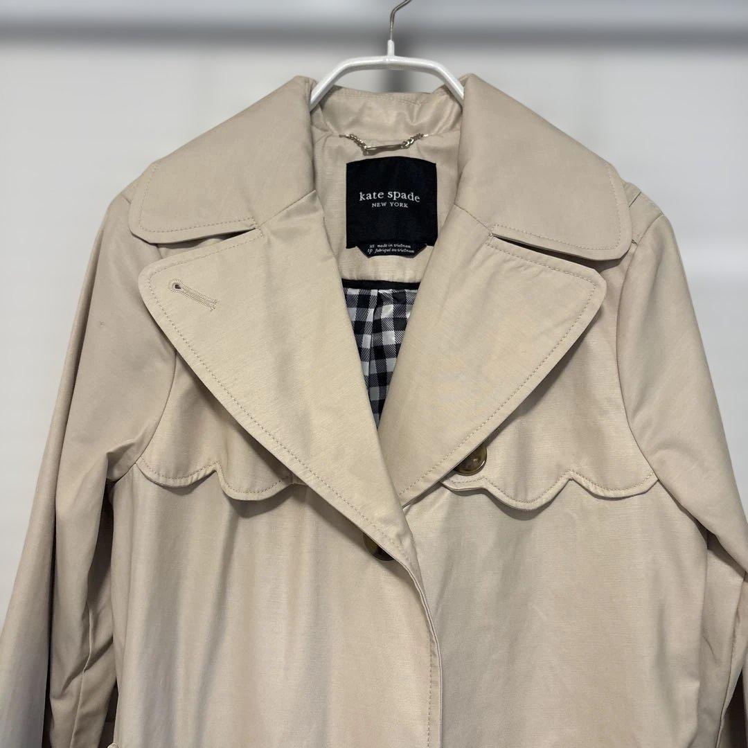 ケイトスペード スカラップトレンチコート
