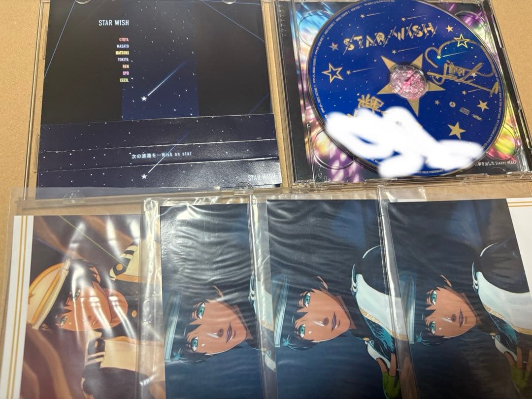 うたプリ STAR WISH セシル 直筆 サイン CD ブロマイド 4点