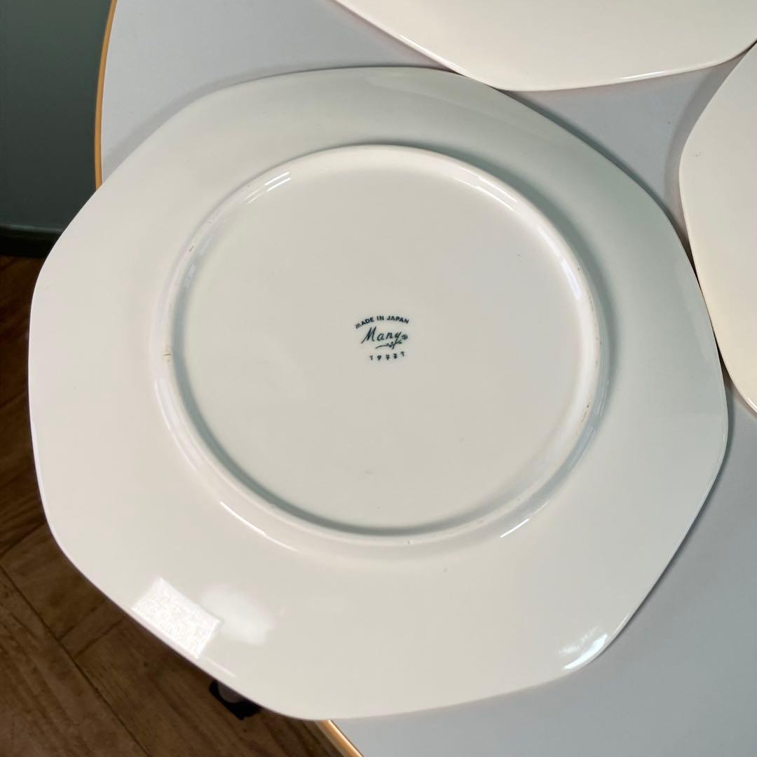 【人気シリーズ】マニーローズ　ケーキプレート　6枚セット