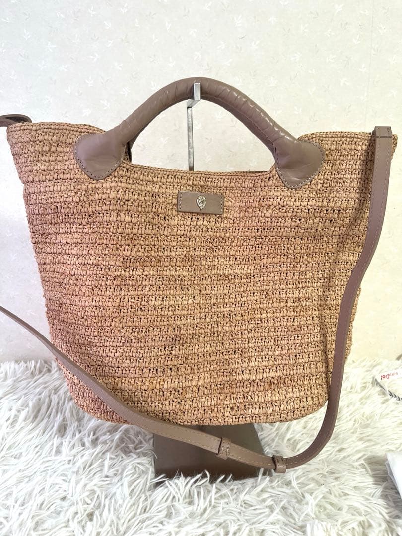 ヘレンカミンスキー ラフィア トートバッグ CassiaS ショルダー付