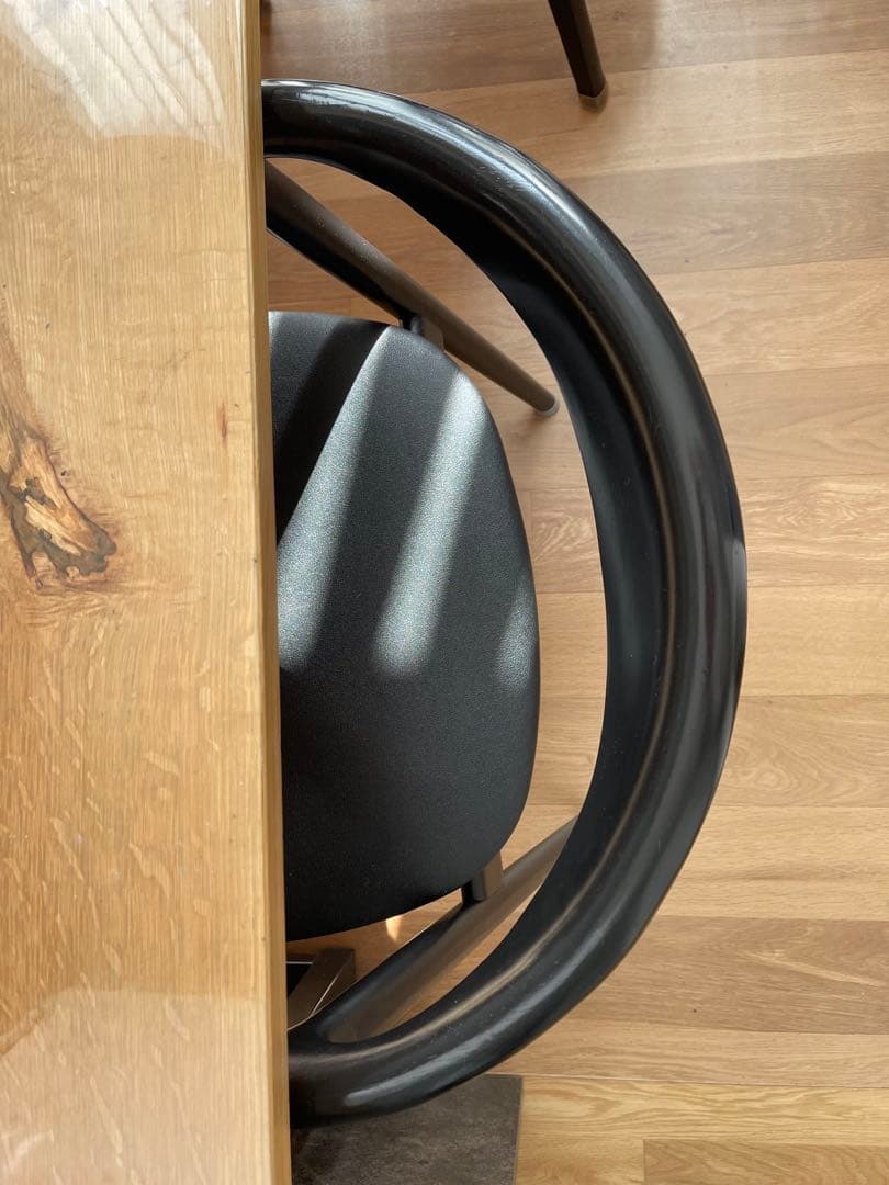 ダイニングチェア　椅子　黒　アームチェア 3脚セット　おしゃれ　曲がり木