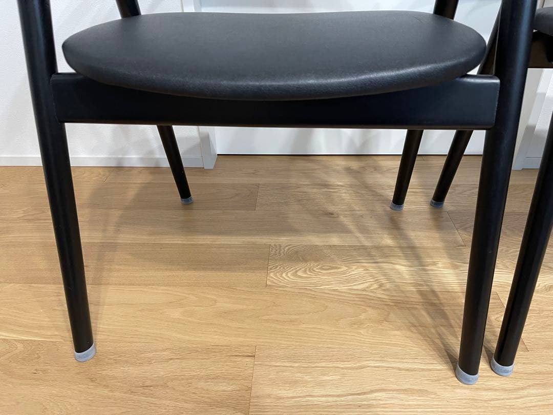 ダイニングチェア　椅子　黒　アームチェア 3脚セット　おしゃれ　曲がり木