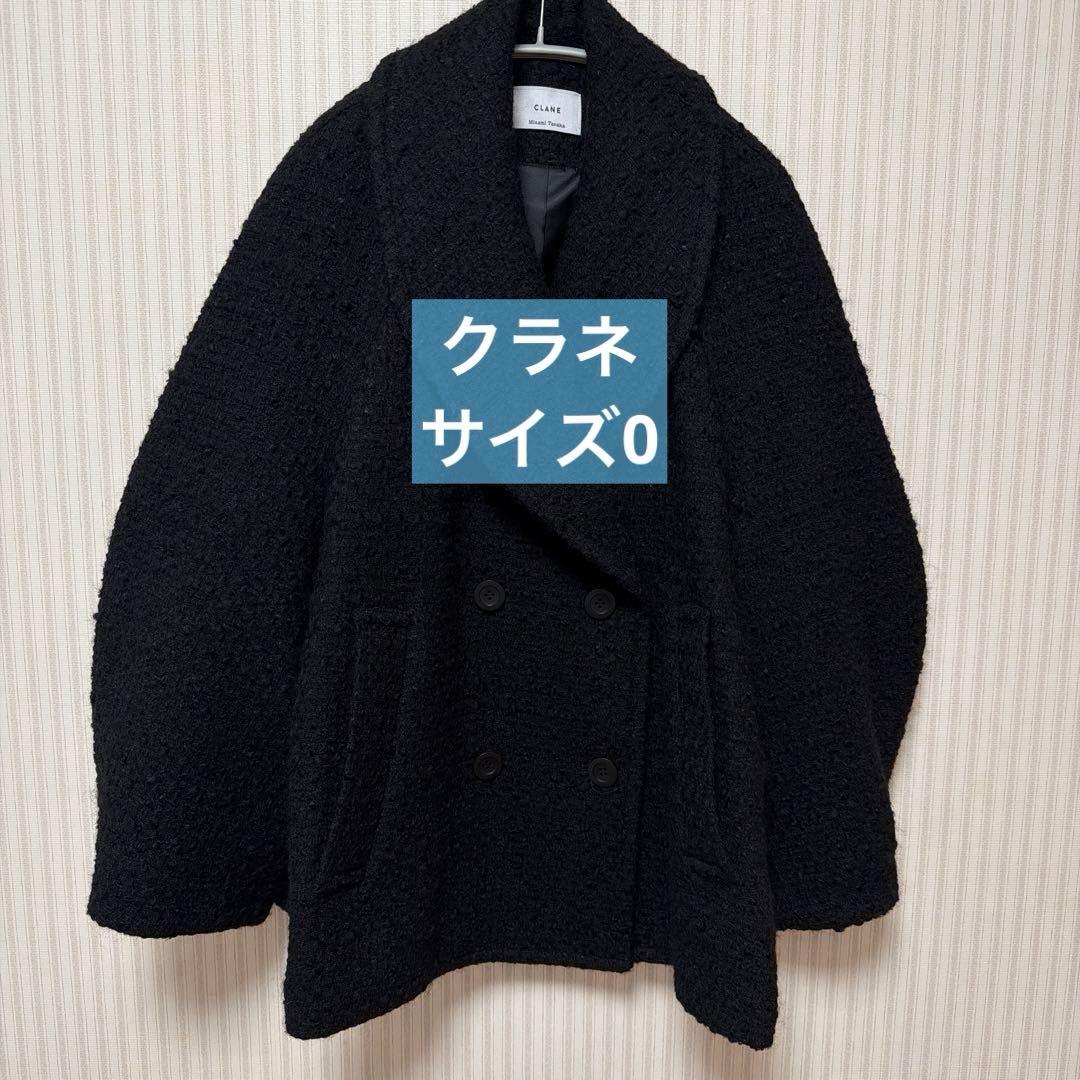 MINAMI TANAKA×CLANE OVER TWEED COATブラック0