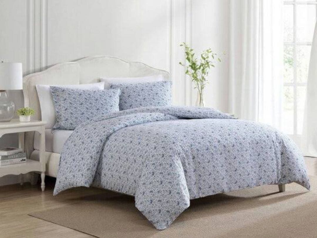 未使用ラルフローレン　シングルコンフォーターカバー&ピロケース2枚セット　青花柄