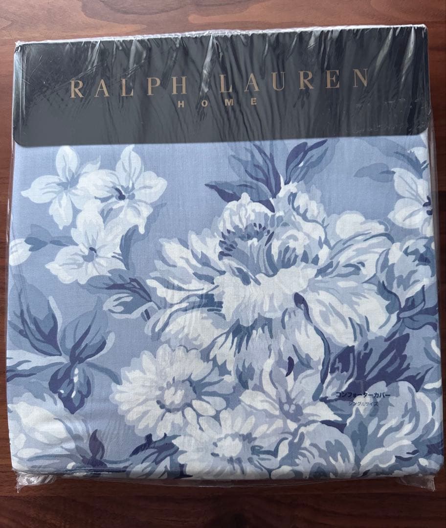 未使用ラルフローレン　シングルコンフォーターカバー&ピロケース2枚セット　青花柄