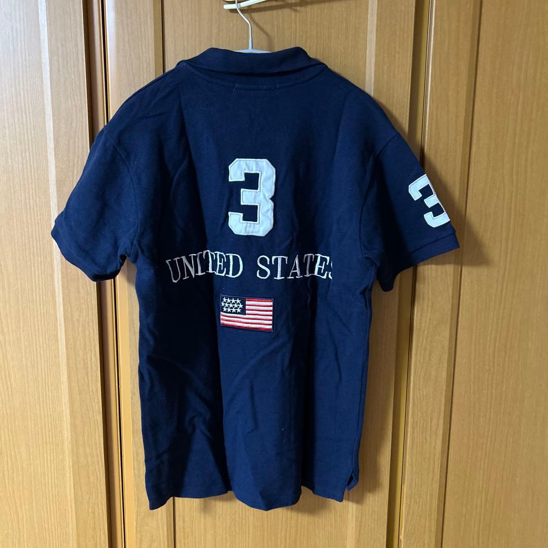 専用！【超美品】Ralph Lauren アメリカ国旗 豪華刺繍ポロシャツ 背番