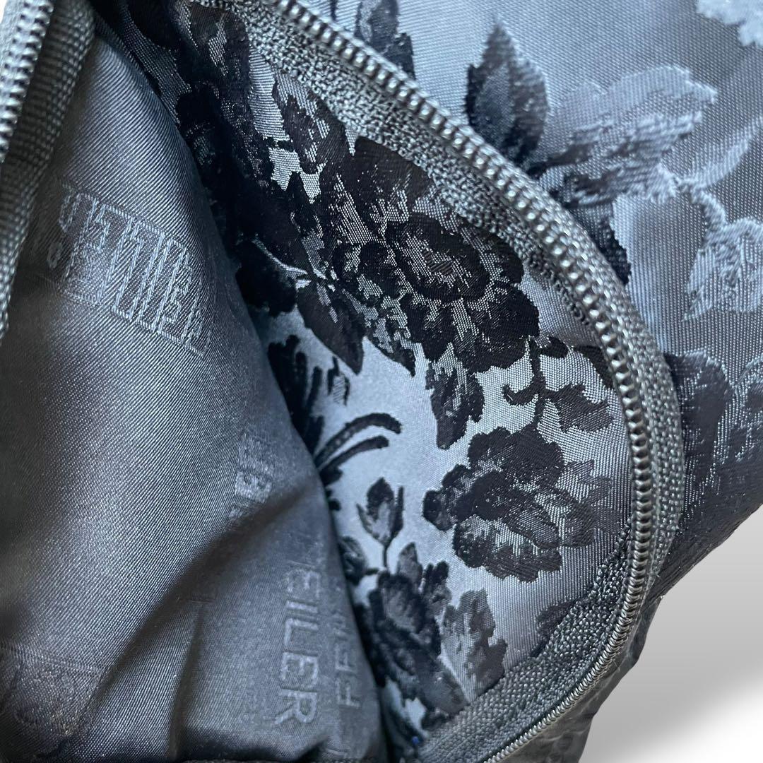 美品 フェイラー★総柄 薔薇 パラディス トローリーバッグ 鍵付き ブラック