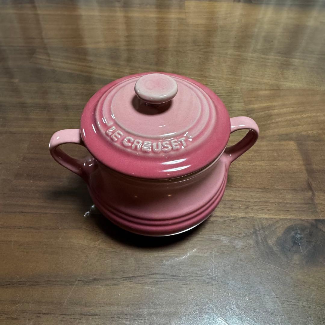 ル・クルーゼ　ミニスープボウル　3個セット　モーヴピンク　ローズクオーツ