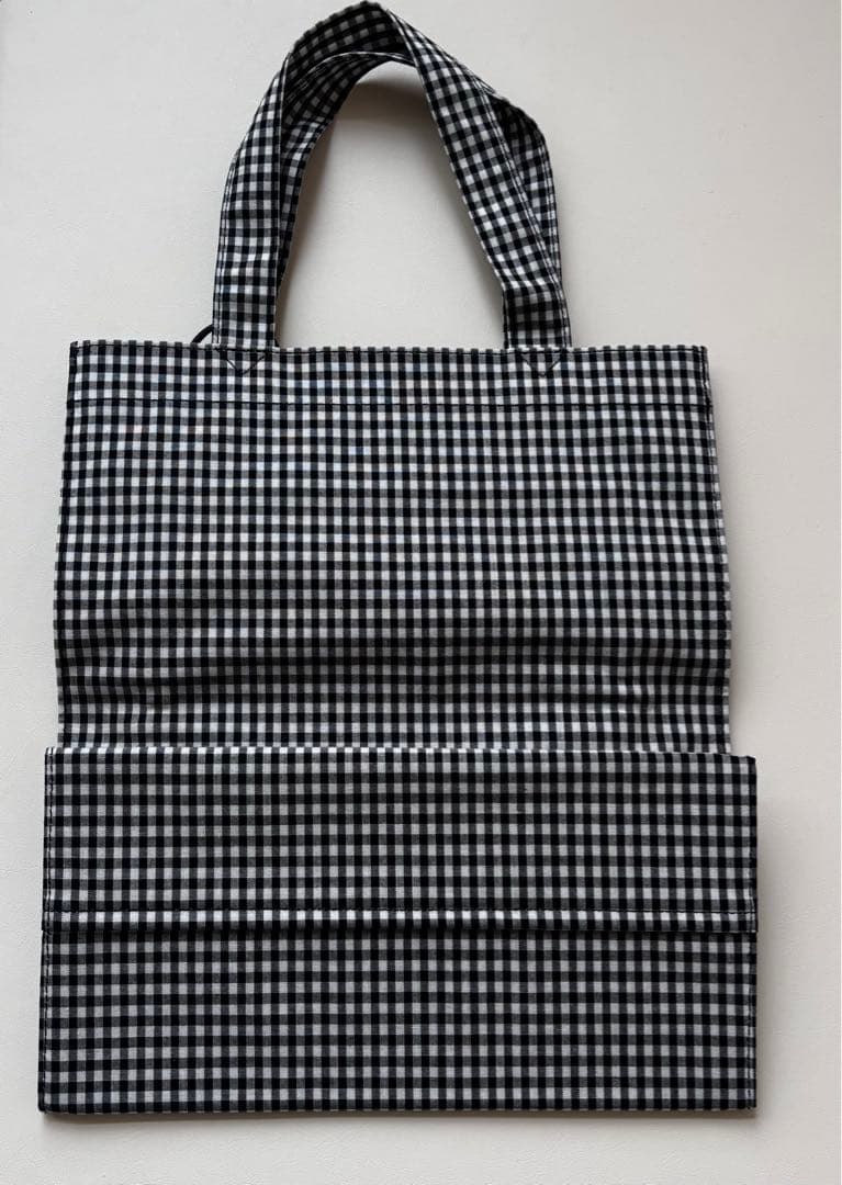 familiar ファミリア　ギンガムチェック　トートバッグ
