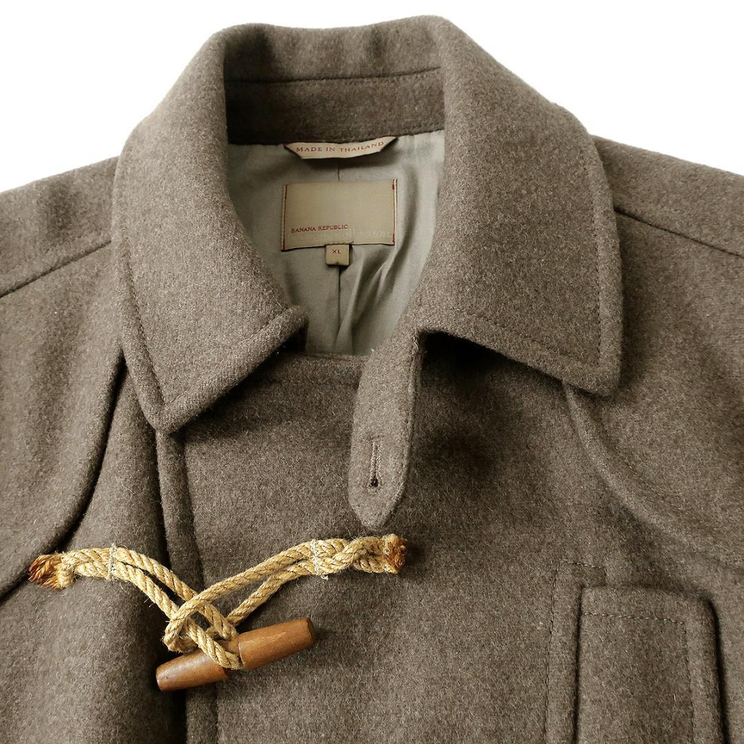 【美品 高級】BANANA REPUBLIC ウールメルトン ダッフルコート