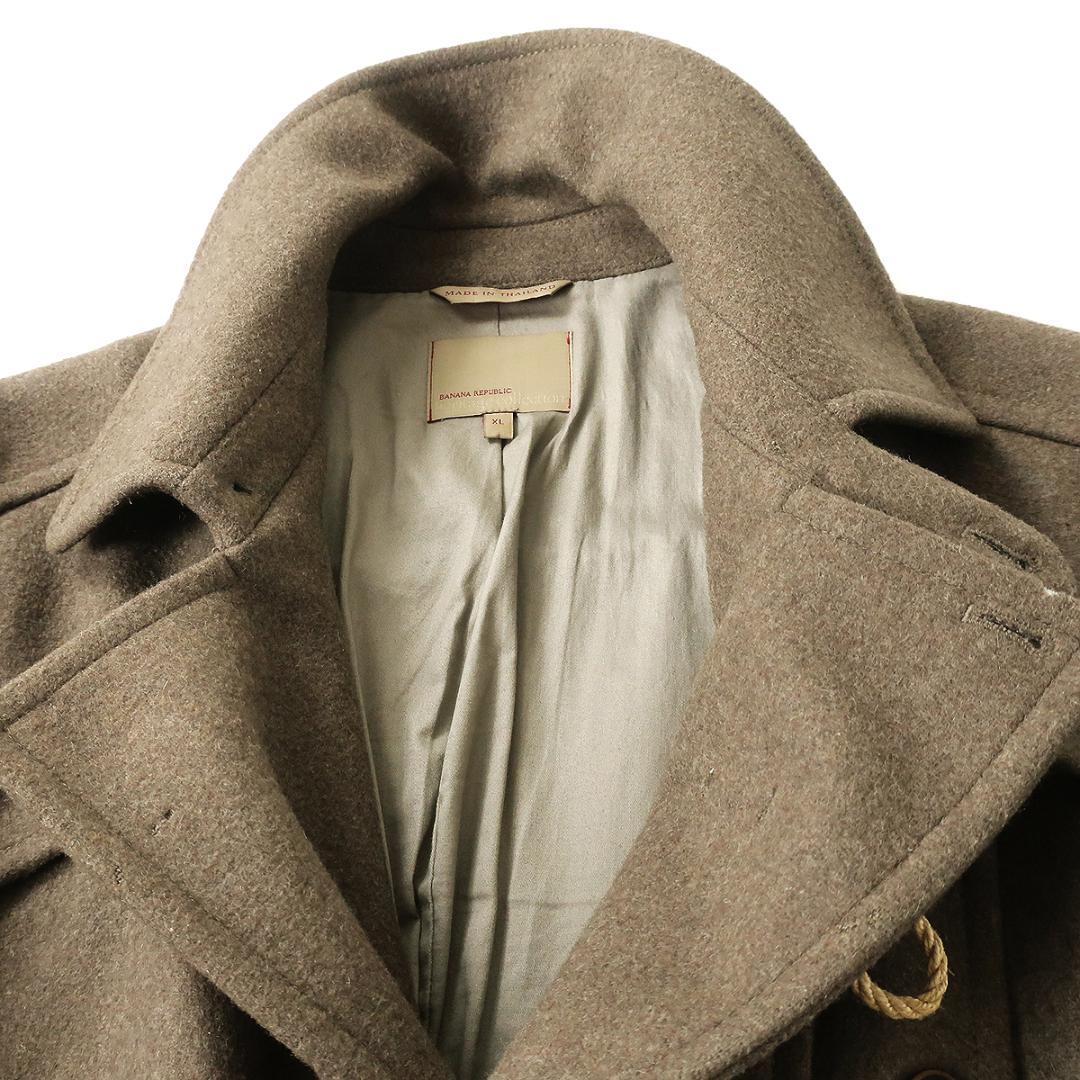 【美品 高級】BANANA REPUBLIC ウールメルトン ダッフルコート