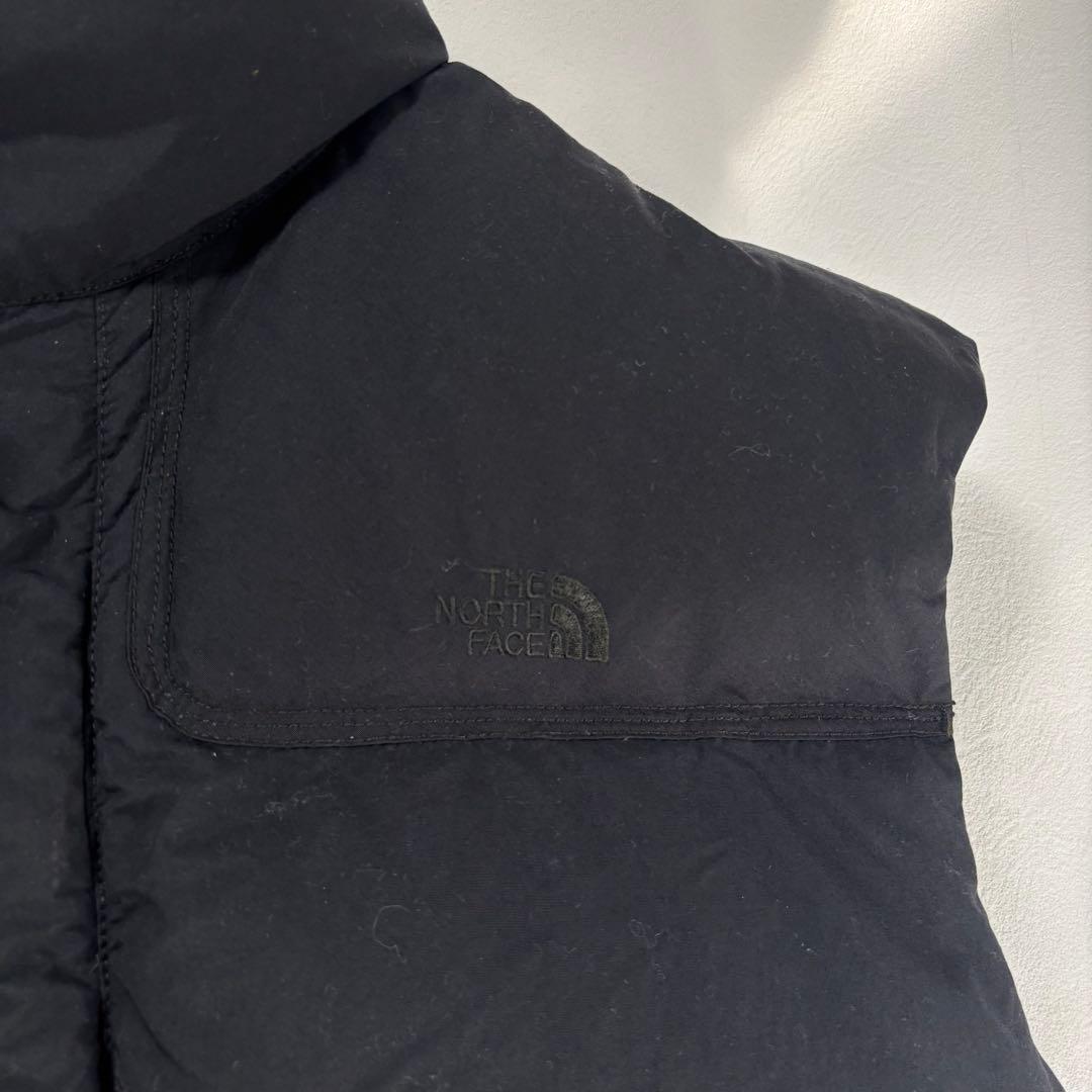 人気✨ザノースフェイス　ダウンベスト　刺繍ロゴ　00's ブラック　y2k