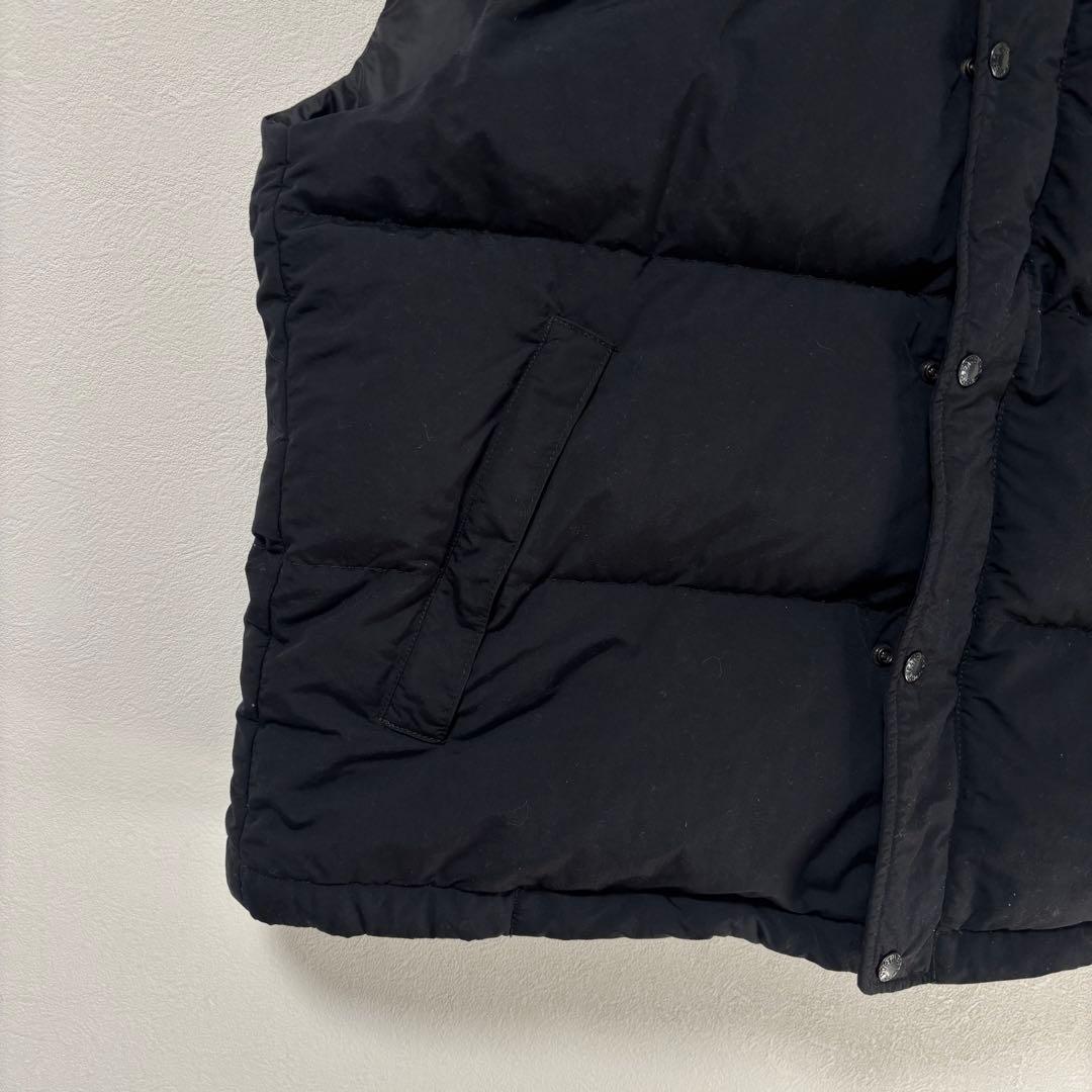 人気✨ザノースフェイス　ダウンベスト　刺繍ロゴ　00's ブラック　y2k