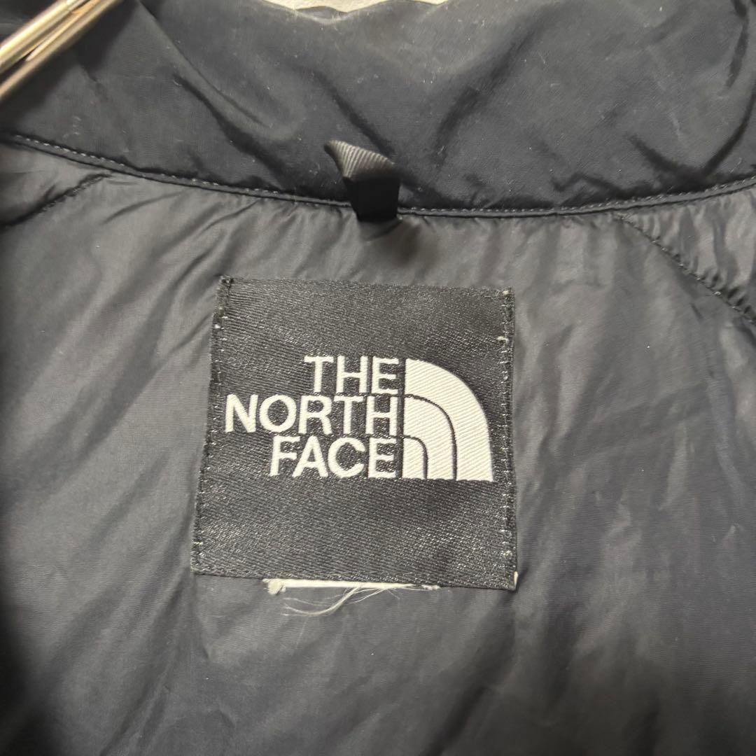 人気✨ザノースフェイス　ダウンベスト　刺繍ロゴ　00's ブラック　y2k