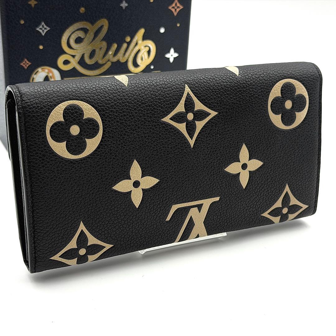 【付属品完備】ルイヴィトン アンプラント ポルトフォイユサラ バイカラー