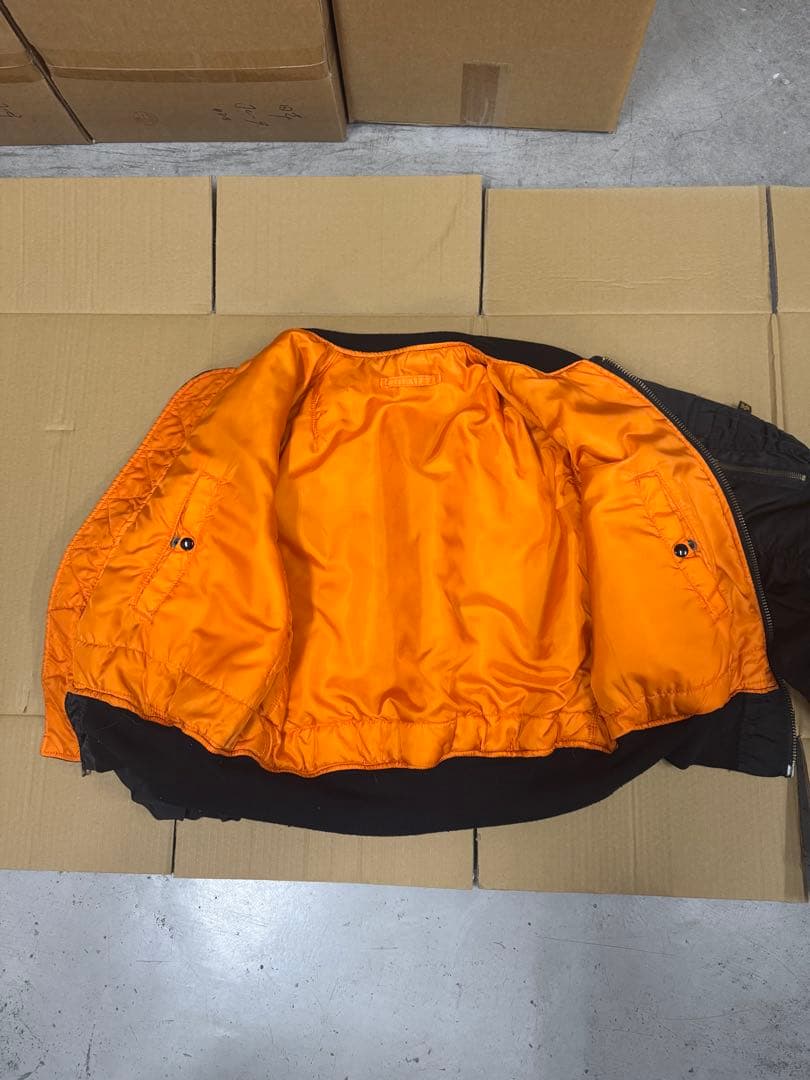 90s USA製 ALPHA MA-1 フライトジャケット 黒 L