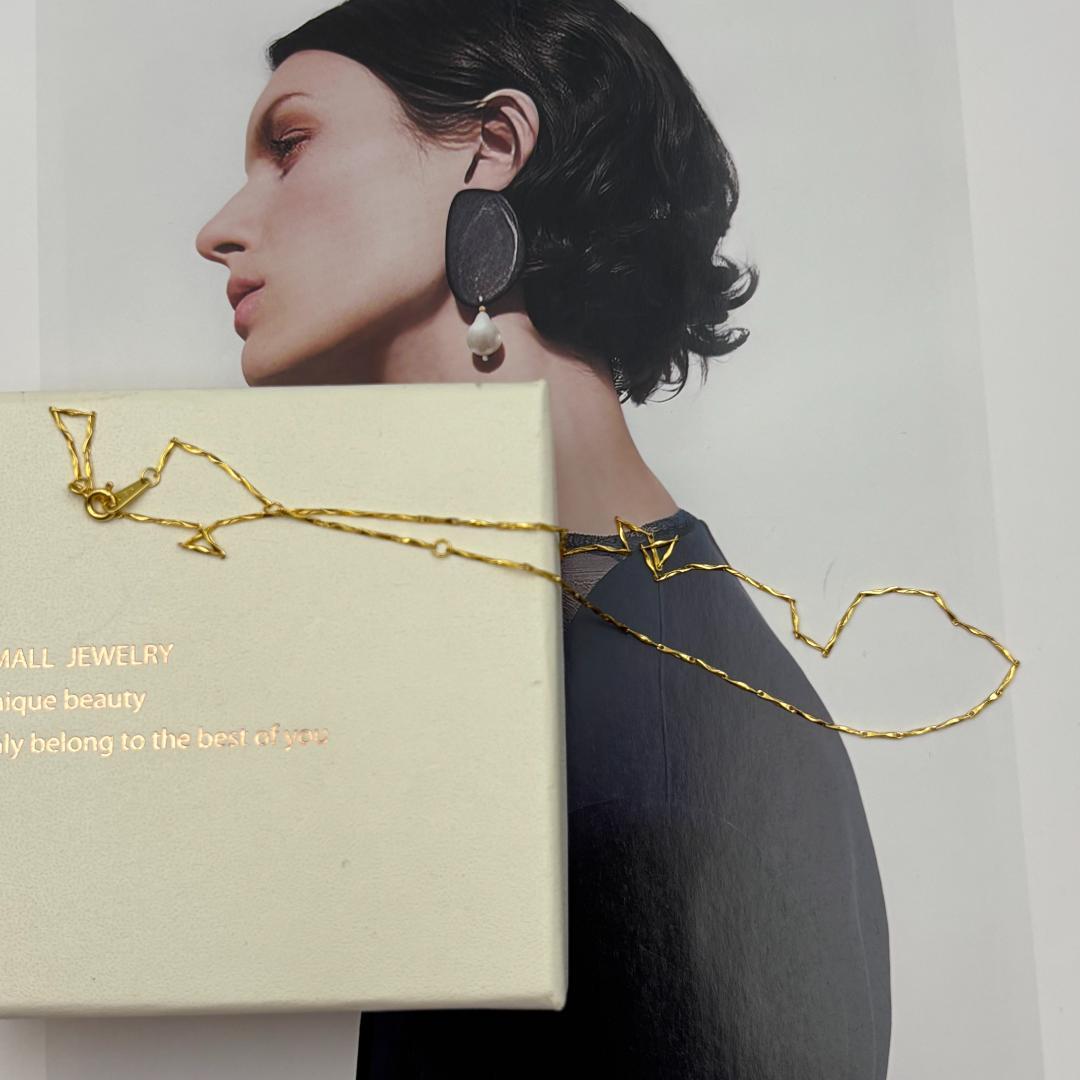 極美品ネックレスK18金 イエロー ゴールド 刻印有りレディース