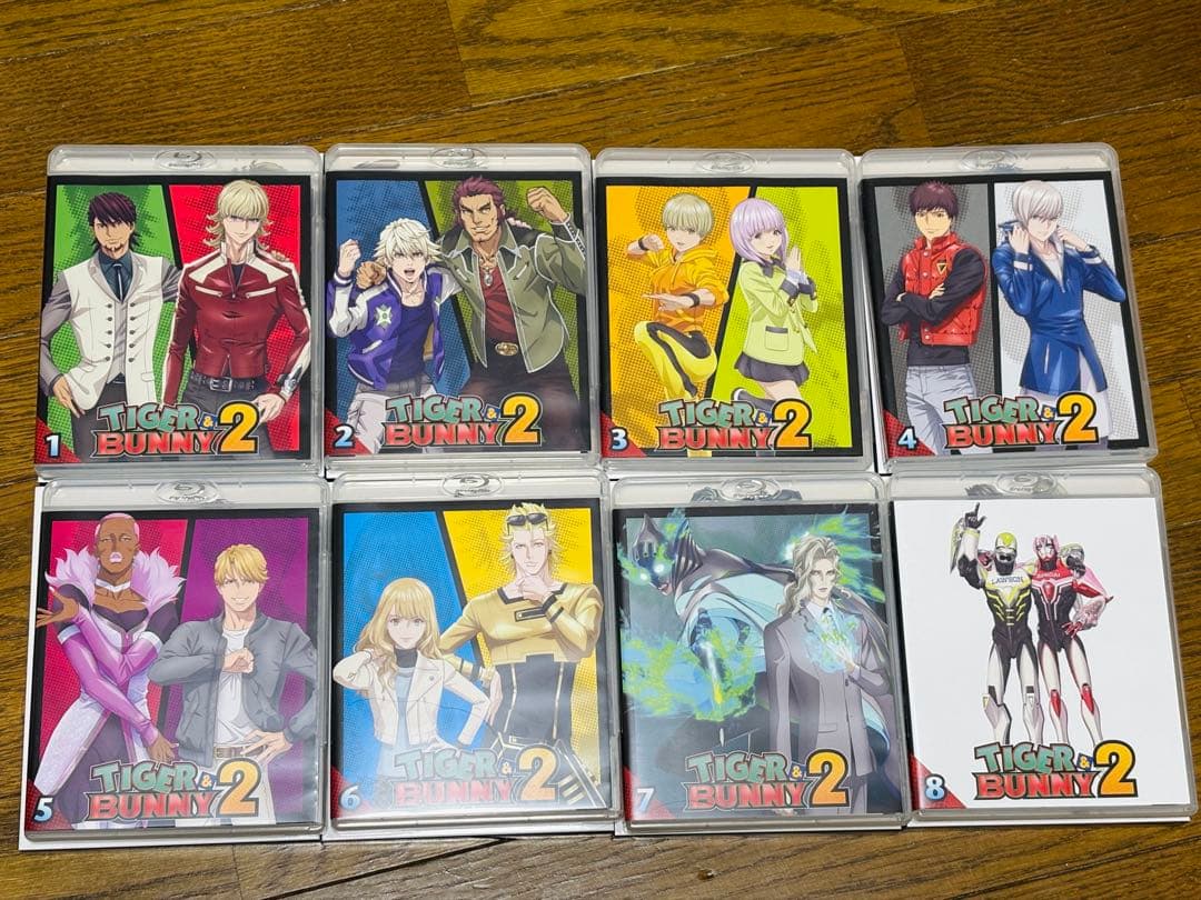 TIGER & BUNNY 2 DVD 全8巻セット　特典付き（ステッカー以外）