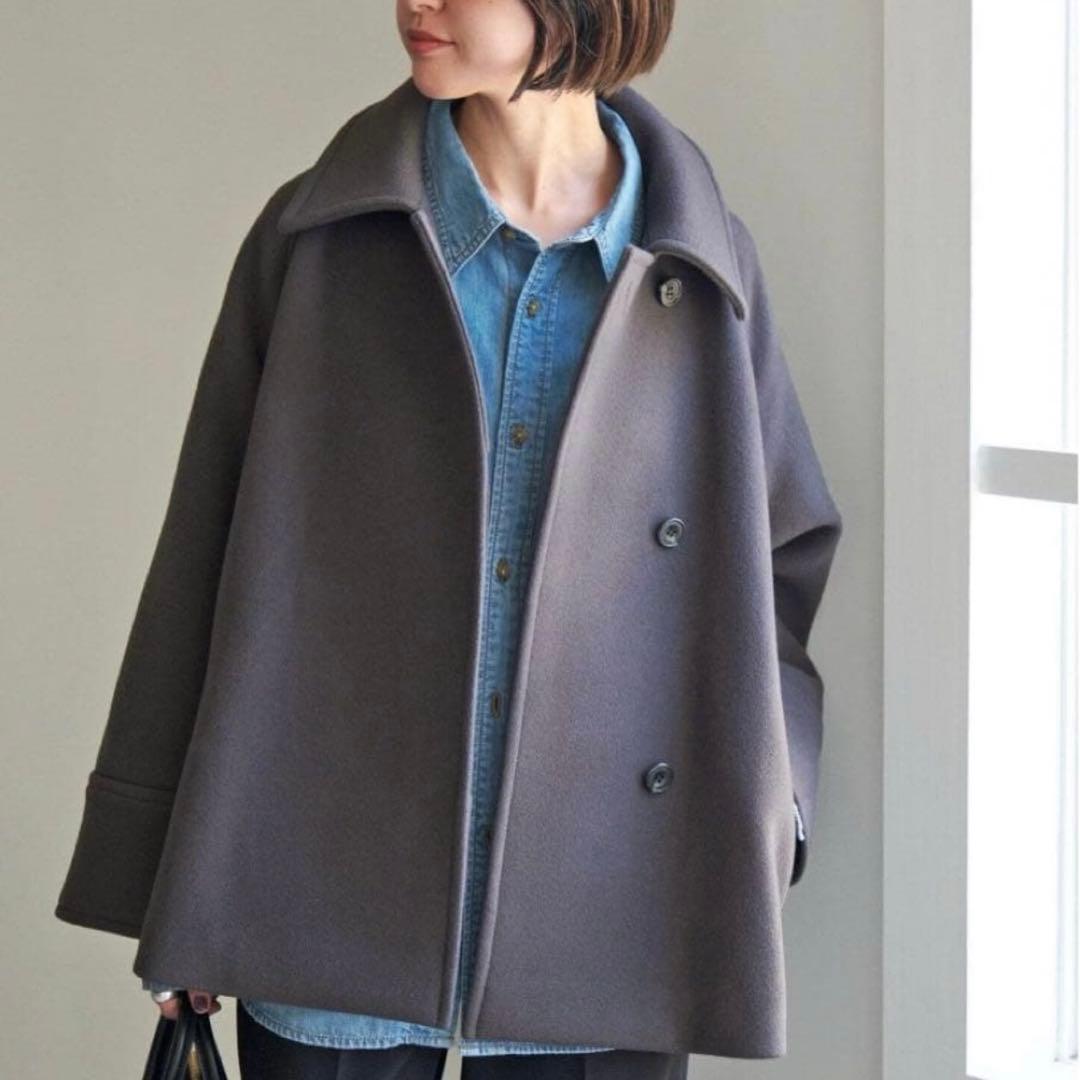 もぐ　Spick and Span モッサステンカラーショートコート