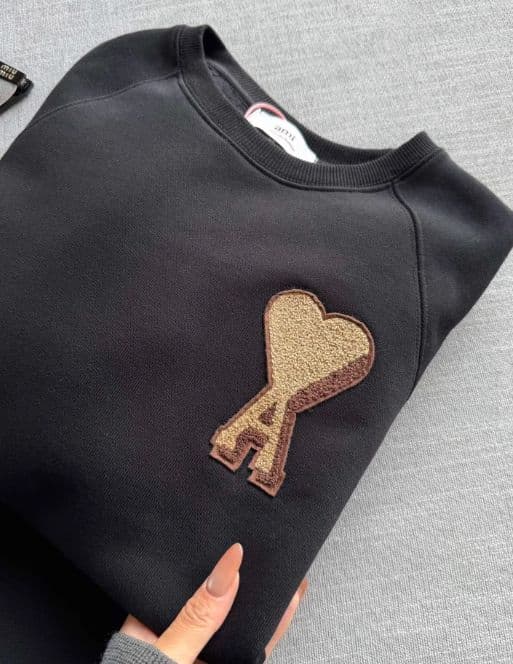 AMI PARIS ハート スウェット 黒