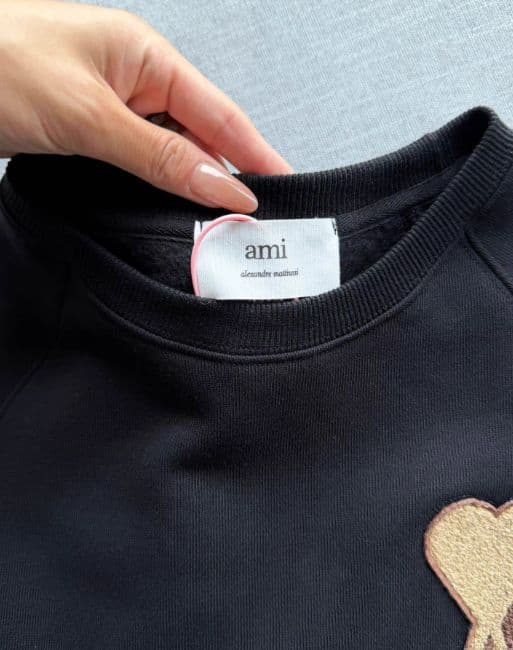 AMI PARIS ハート スウェット 黒